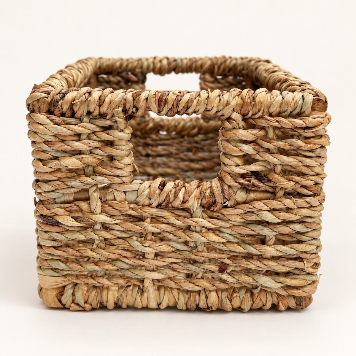 Rope Weave Jaltarang Kauna Grass Basket with Cane Frame - OG_JT_CF_001 - side view