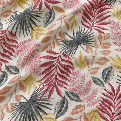 Pink Fern Rangrez Bedsheet - BS_RZ_KS_001 - fabric close-up