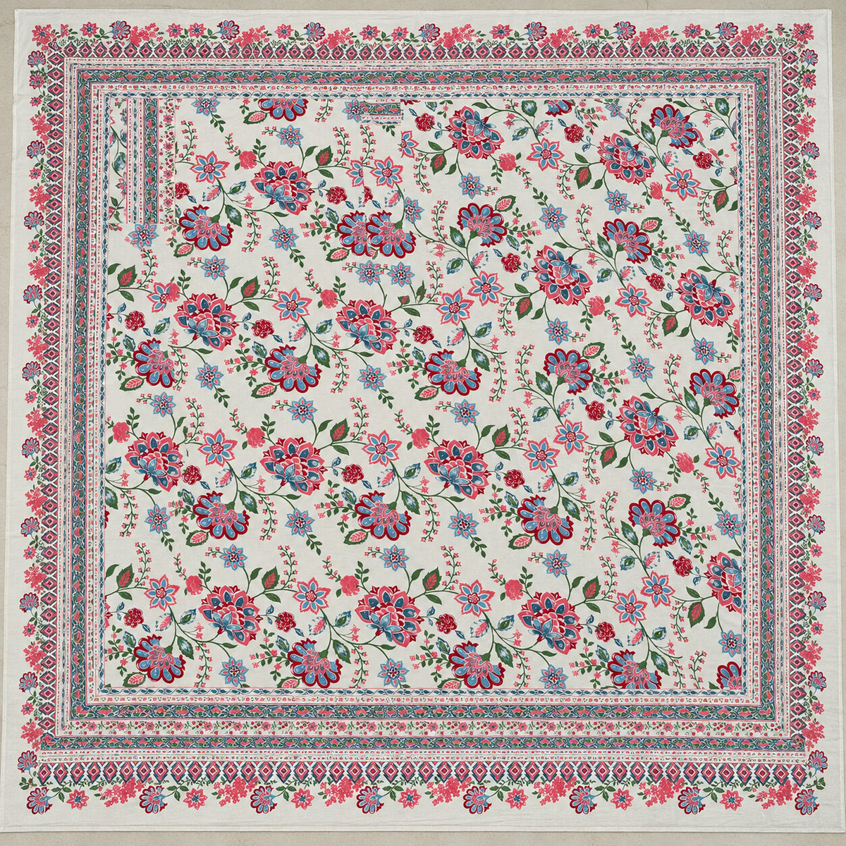 Crimson Vine Rangrez Bedsheet - BS_RZ_KS_005 - full print