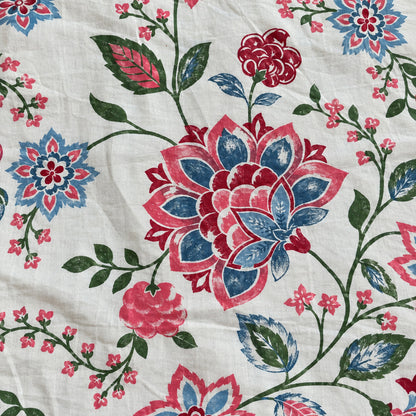 Crimson Vine Rangrez Bedsheet - BS_RZ_KS_005 - fabric close-up