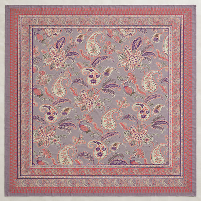 Mauve Paisley Rangrez Bedsheet - BS_RZ_KS_006 - full print