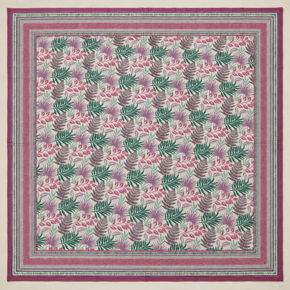 Pink Fern Garden Rangrez Bedsheet - BS_RZ_KS_009 - full print