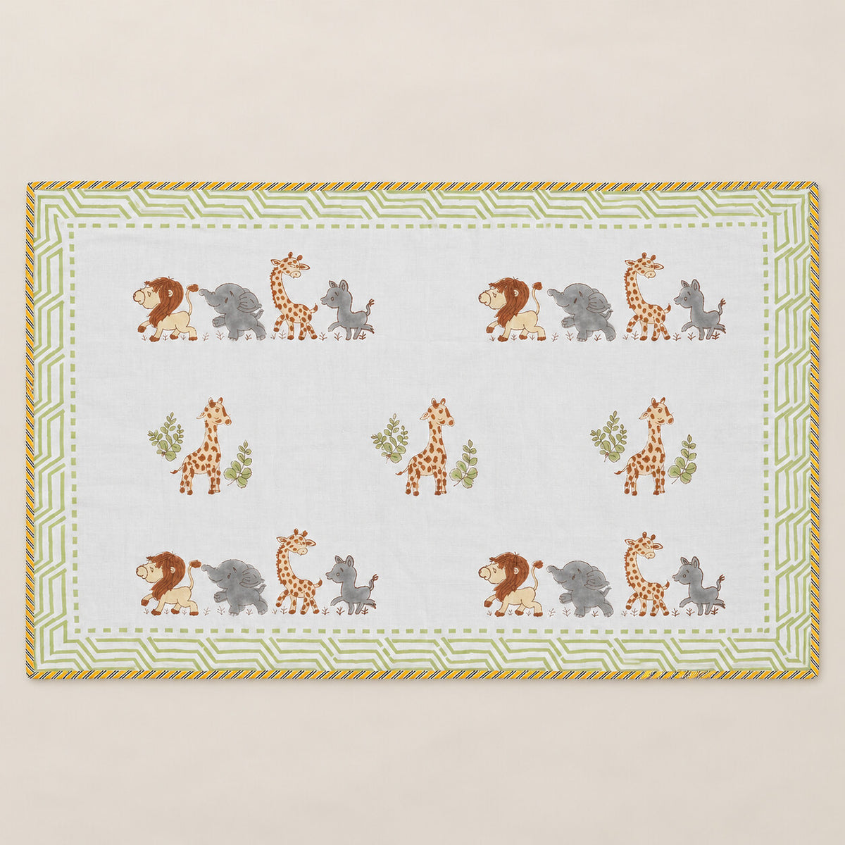 Jungle Parade Baby Dohar - DH_SUB_BB_003 - full front flat lay