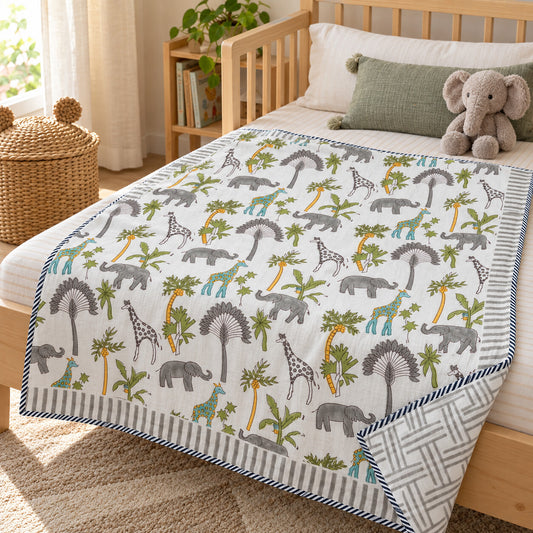Grey Palm Safari Baby Dohar - DH_SUB_BB_005 - kids room lifestyle