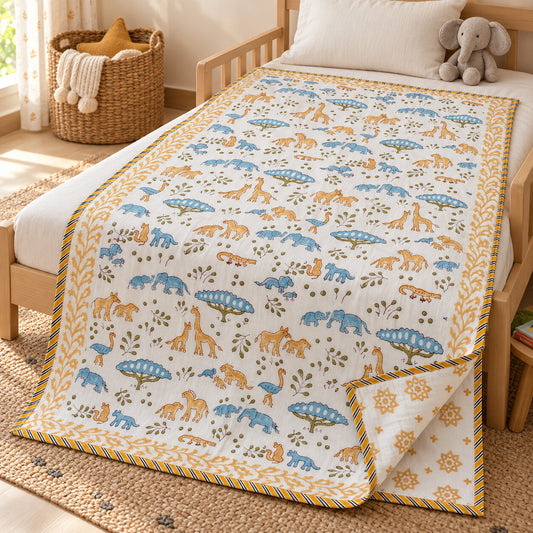 Blue Safari Savanna Baby Dohar - DH_SUB_BB_006 - kids room lifestyle
