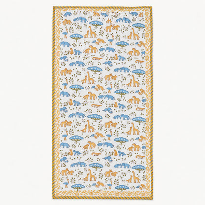 Blue Safari Savanna Baby Dohar - DH_SUB_BB_006 - full front flat lay