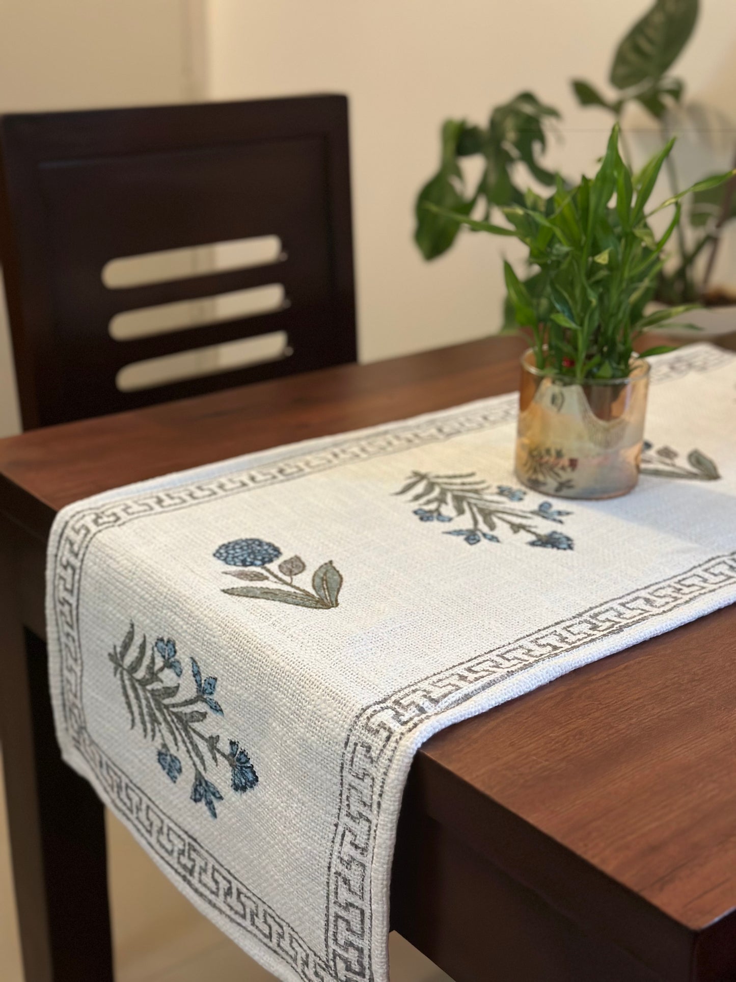 Neelam Bahar Hand Block Print Table Runner