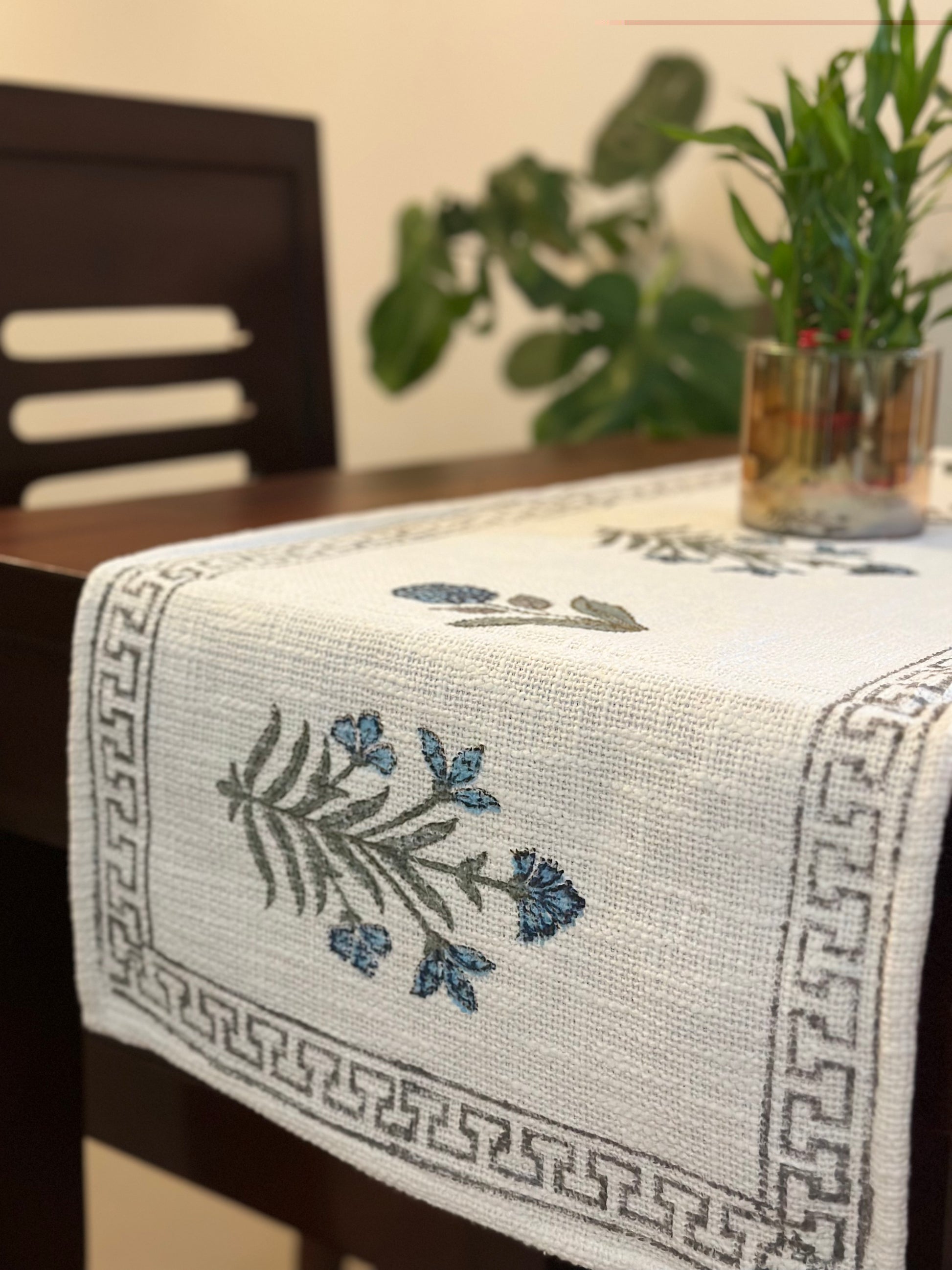 Neelam Bahar Hand Block Print Table Runner