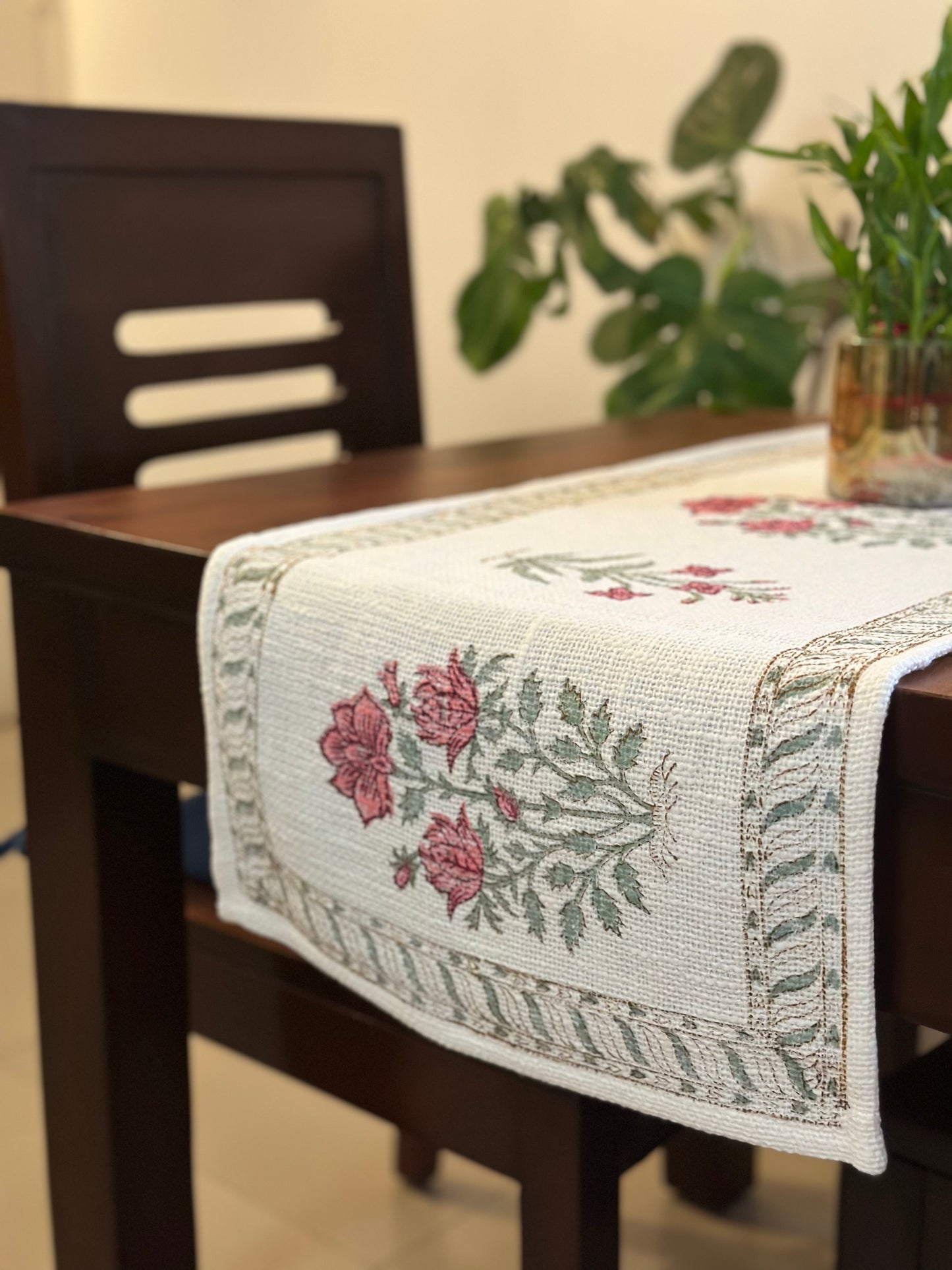 GulBahar Hand Block Print Table Runner