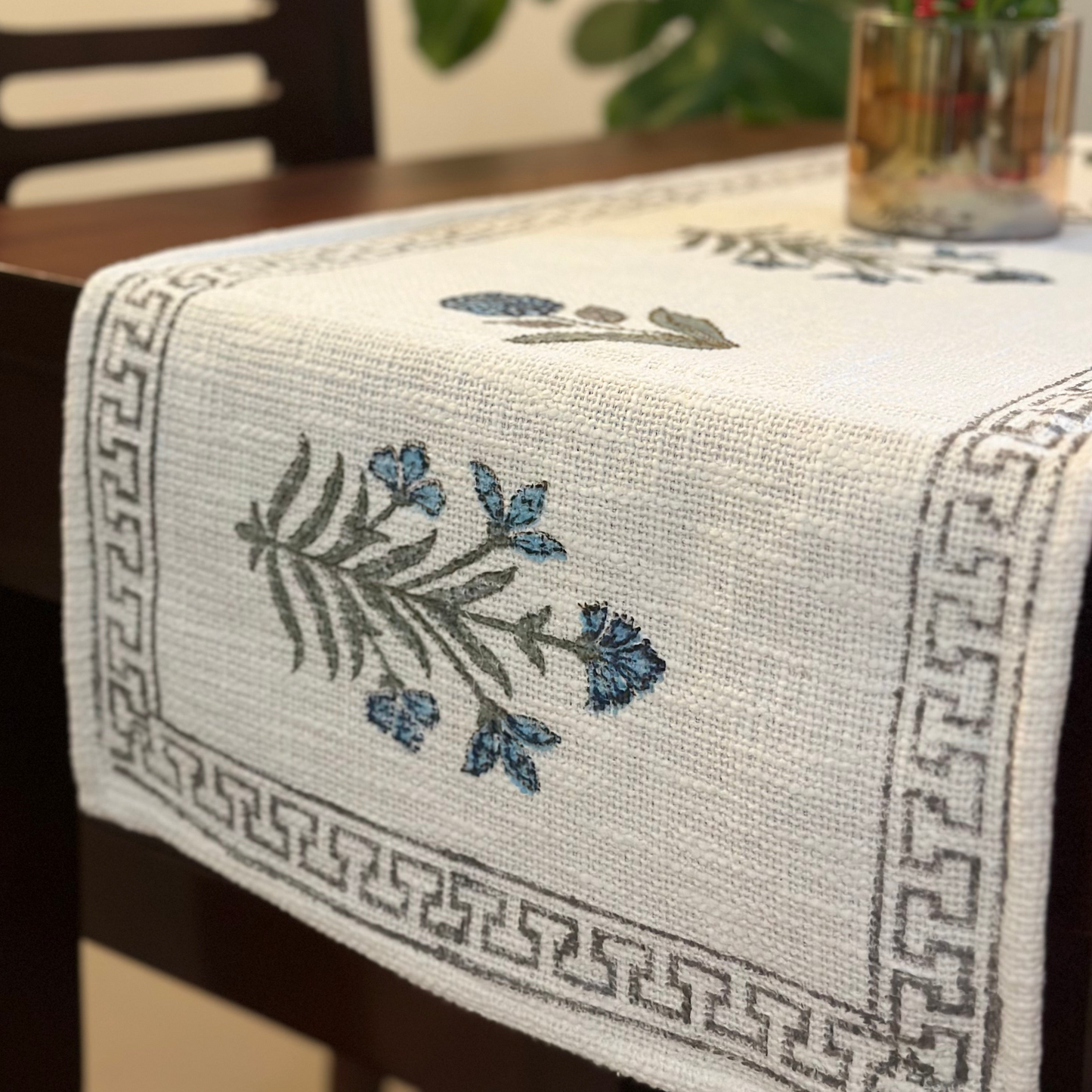 Neelam Bahar Hand Block Print Table Runner