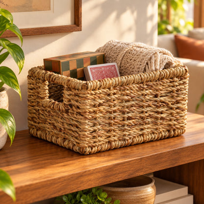 Rope Weave Jaltarang Kauna Grass Basket with Cane Frame - OG_JT_CF_001 - lifestyle