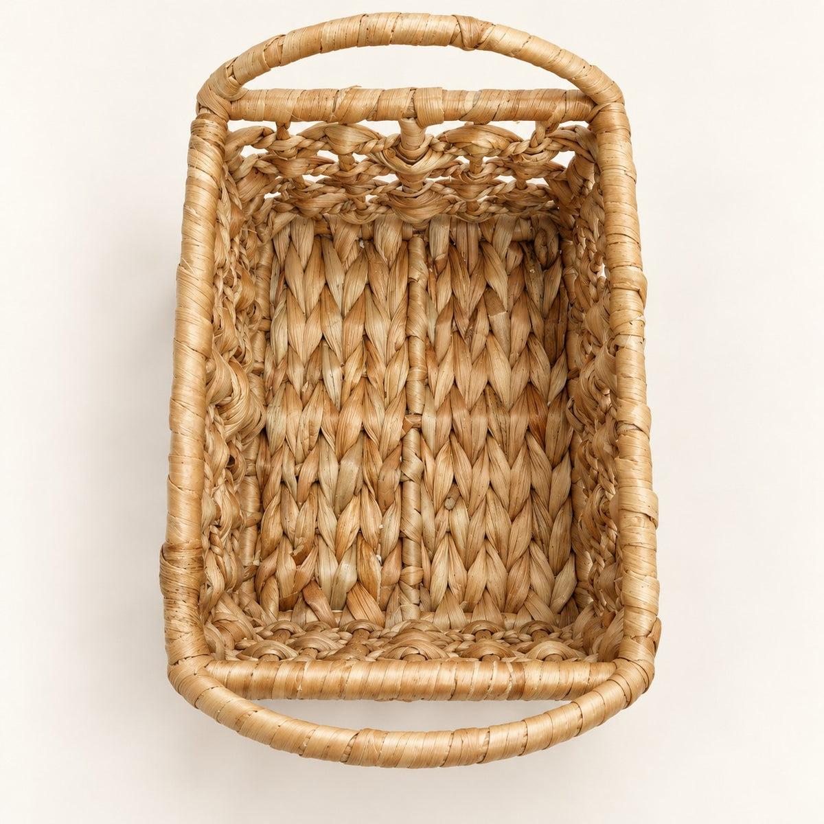 Jaali Jaltarang Kauna Grass Basket with Arched Handle - OG_JT_LT_002 - top view
