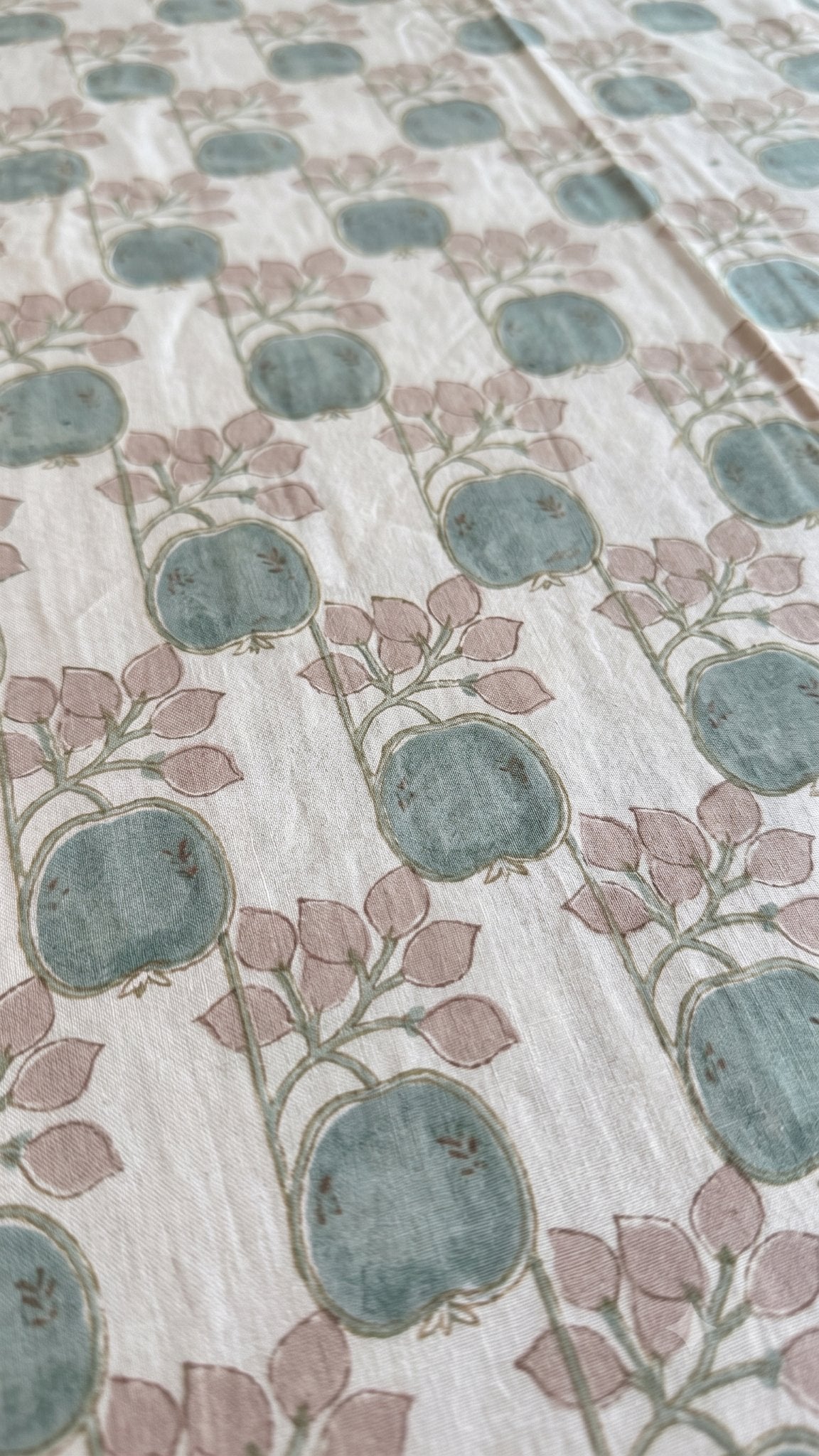 Jaipur Flora Sanganeri hand block printed king bedsheet — Artisan's Thread