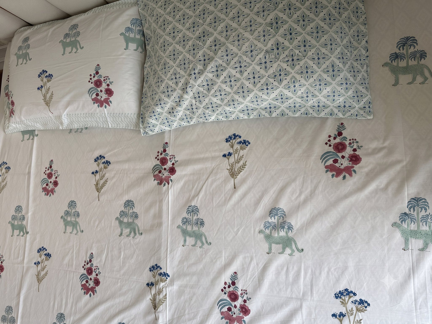The Royal Jawai Sanganeri hand block printed king bedsheet — Artisan's Thread